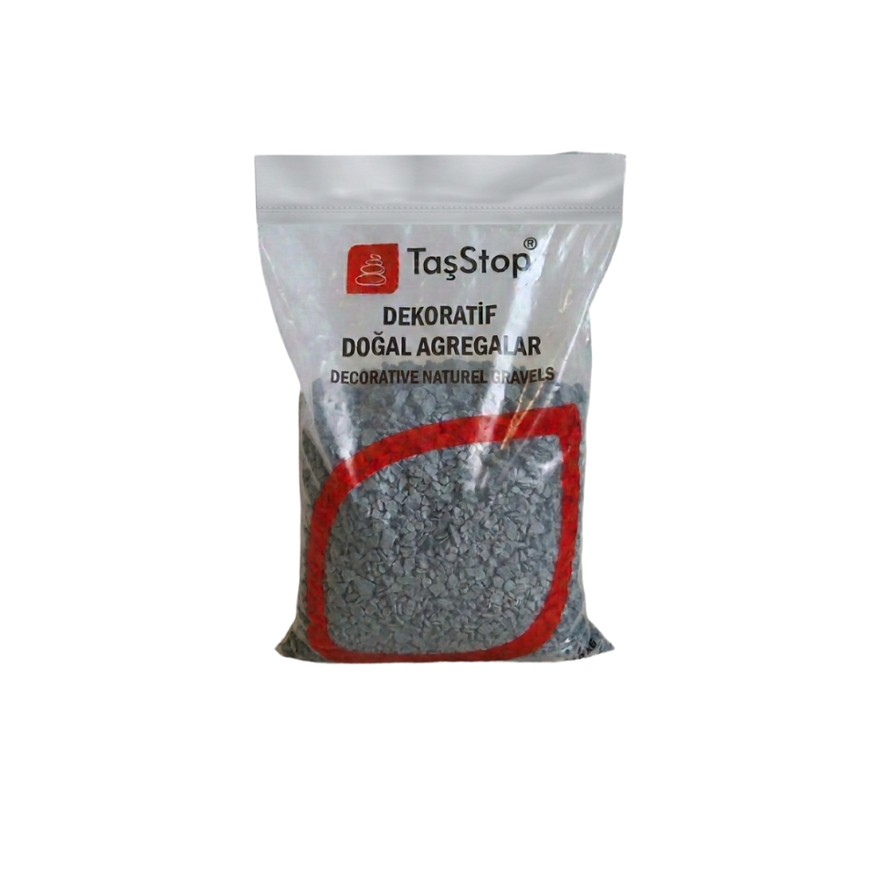 7-15 mm Kırma Mozaik Çakıl  Siyah Renk / Kg - 10
