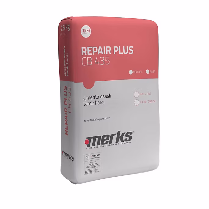 REPAIRPLUS CB 435 İNCE/FINE Çimento Esaslı İnce Yüzey Beton Tamir Harcı / Kg - 25