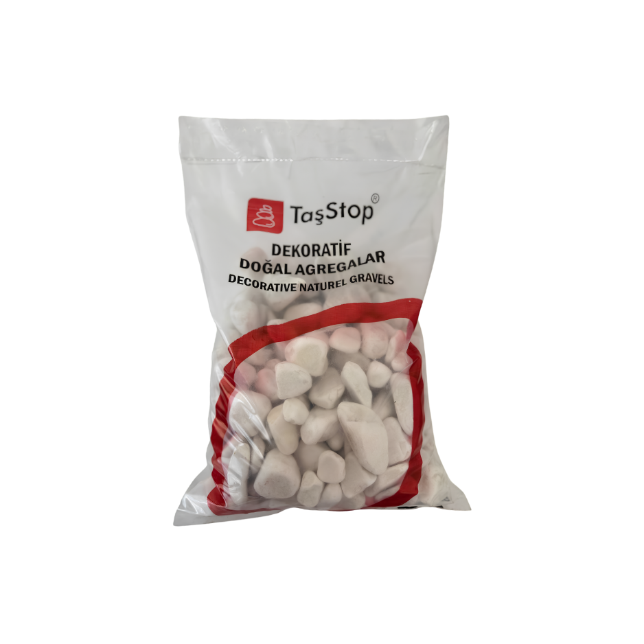 DOLOMİT BEYAZ Tamburlu Çakıl